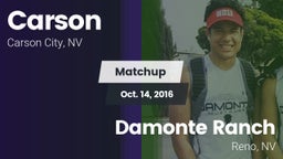 Matchup: Carson  vs. Damonte Ranch  2016
