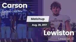 Matchup: Carson  vs. Lewiston  2017