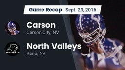 Recap: Carson  vs. North Valleys  2016