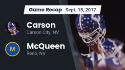 Recap: Carson  vs. McQueen  2017