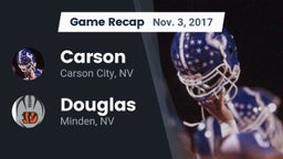 Recap: Carson  vs. Douglas  2017