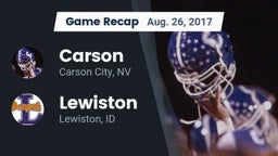 Recap: Carson  vs. Lewiston  2017