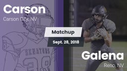 Matchup: Carson  vs. Galena  2018