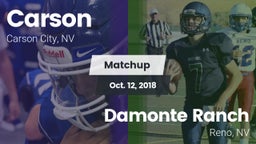 Matchup: Carson  vs. Damonte Ranch  2018
