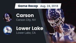 Recap: Carson  vs. Lower Lake  2018