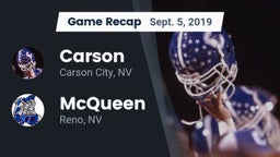 Recap: Carson  vs. McQueen  2019