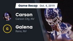 Recap: Carson  vs. Galena  2019