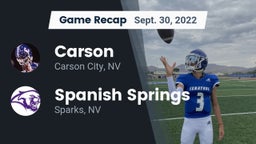 Recap: Carson  vs. Spanish Springs  2022