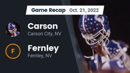 Recap: Carson  vs. Fernley  2022