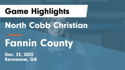 North Cobb Christian  vs Fannin County  Game Highlights - Dec. 22, 2023