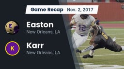 Recap: Easton  vs. Karr  2017