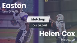Matchup: Easton  vs. Helen Cox  2018