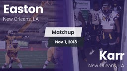 Matchup: Easton  vs. Karr  2018