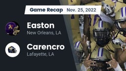 Recap: Easton  vs. Carencro  2022