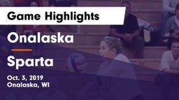 Onalaska  vs Sparta Game Highlights - Oct. 3, 2019