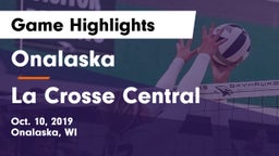 Onalaska  vs La Crosse Central Game Highlights - Oct. 10, 2019