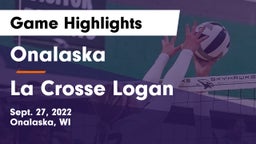 Onalaska  vs La Crosse Logan Game Highlights - Sept. 27, 2022