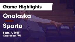 Onalaska  vs Sparta  Game Highlights - Sept. 7, 2023