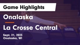 Onalaska  vs La Crosse Central  Game Highlights - Sept. 21, 2023