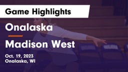 Onalaska  vs Madison West  Game Highlights - Oct. 19, 2023