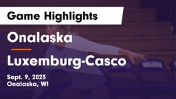 Onalaska  vs Luxemburg-Casco  Game Highlights - Sept. 9, 2023
