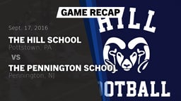 Recap: The Hill School vs. The Pennington School 2016