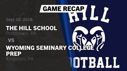 Recap: The Hill School vs. Wyoming Seminary College Prep  2016