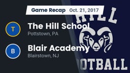 Recap: The Hill School vs. Blair Academy 2017