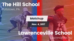 Matchup: The Hill School vs. Lawrenceville School 2017