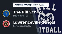 Recap: The Hill School vs. Lawrenceville School 2017