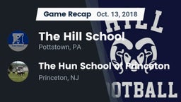 Recap: The Hill School vs. The Hun School of Princeton 2018