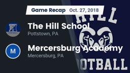 Recap: The Hill School vs. Mercersburg Academy 2018
