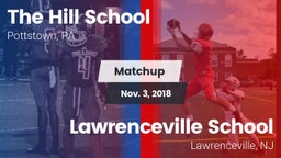 Matchup: The Hill School vs. Lawrenceville School 2018
