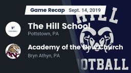 Recap: The Hill School vs. Academy of the New Church  2019