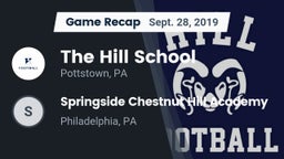 Recap: The Hill School vs. Springside Chestnut Hill Academy  2019