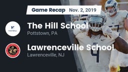 Recap: The Hill School vs. Lawrenceville School 2019