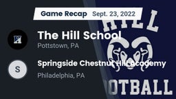 Recap: The Hill School vs. Springside Chestnut Hill Academy  2022