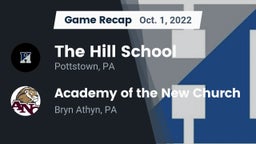 Recap: The Hill School vs. Academy of the New Church  2022