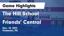The Hill School vs Friends' Central  Game Highlights - Nov. 18, 2023