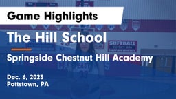 The Hill School vs Springside Chestnut Hill Academy  Game Highlights - Dec. 6, 2023