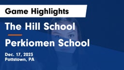 The Hill School vs Perkiomen School Game Highlights - Dec. 17, 2023