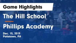 The Hill School vs Phillips Academy Game Highlights - Dec. 15, 2019