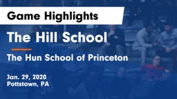 The Hill School vs The Hun School of Princeton Game Highlights - Jan. 29, 2020