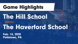 The Hill School vs The Haverford School Game Highlights - Feb. 14, 2020