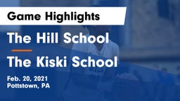 The Hill School vs The Kiski School Game Highlights - Feb. 20, 2021