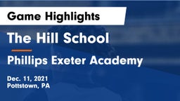 The Hill School vs Phillips Exeter Academy  Game Highlights - Dec. 11, 2021