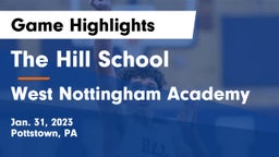 The Hill School vs West Nottingham Academy Game Highlights - Jan. 31, 2023