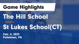 The Hill School vs St Lukes School(CT) Game Highlights - Feb. 4, 2023