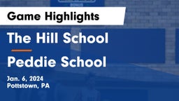 The Hill School vs Peddie School Game Highlights - Jan. 6, 2024