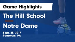The Hill School vs Notre Dame Game Highlights - Sept. 25, 2019